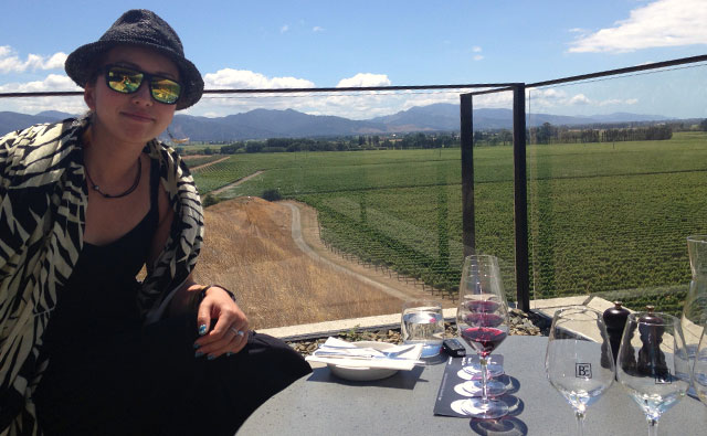 料理とNZワイン