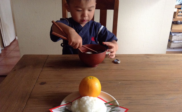 お雑煮と鏡餅