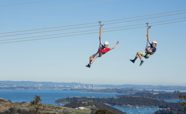 冬休みはワイヘキ島でお得にエコジップを体験しよう！