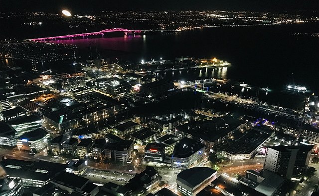 オークランドの夜景を一望 1