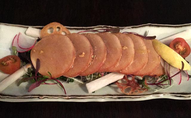 自家製クエの子のスモークサラダ