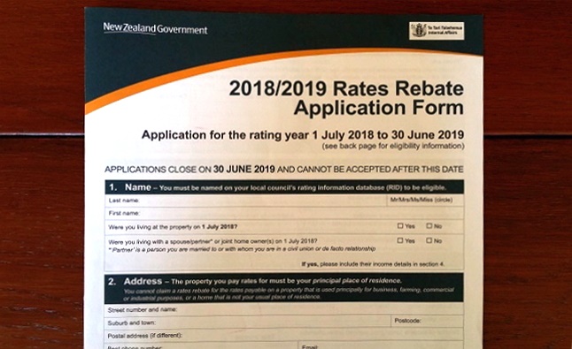 Rates rebate